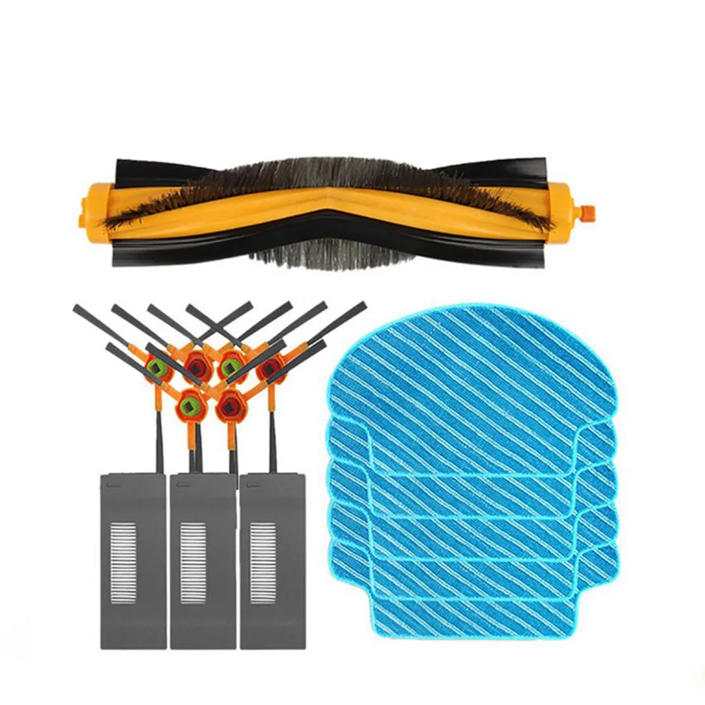 

15pcs/lot Main brush Filter mopping cloth pads for Ecovacs DEEBOT M80 M80 Pro DT83 DM81 DM85 DT85 Vacuum Cleaner spare parts