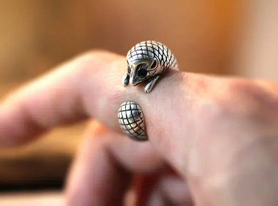 Unique Retro Hedgehog Adjustable Ring High Quality Design Men's Promise Rings Women Gift Overwatch Aros | Украшения и