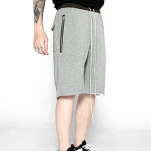 Мужские летние спортивные шорты на молнии, повседневные штаны, спортивные шорты, классные спортивные шорты в стиле хип-хоп