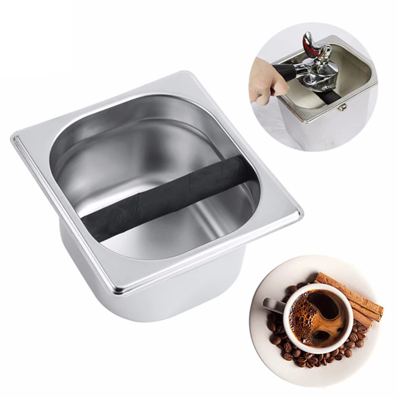 high quality Coffee Knock Box Stainless Steel Container Tray Bin