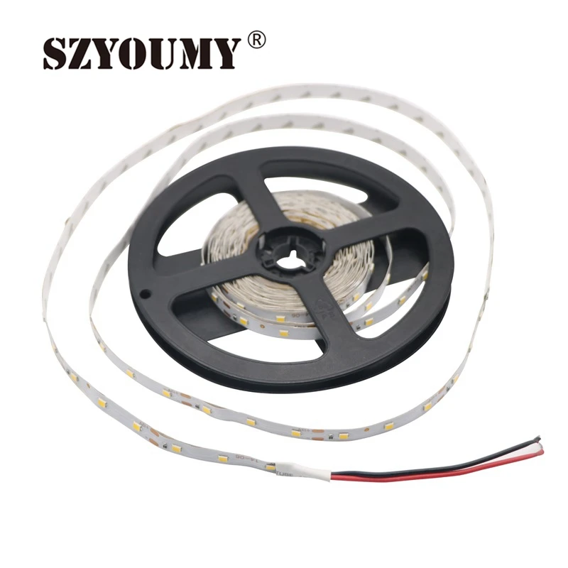 cheap SZYOUMY 100M Lot Led Strip 2835 300 Leds 5M DC12V Flexible Ribbon String Led Tape Lamp Indoor Decoration 5 Colors Optional