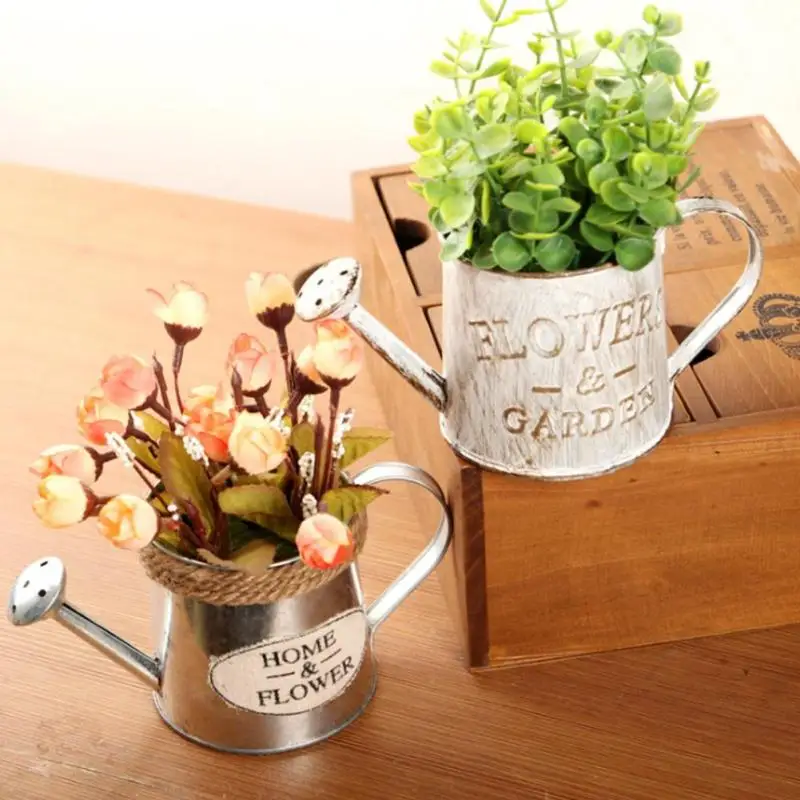 Artificial Miniature Metal Crafts Iron Flower Pot Shape ... Artificial Miniature Metal Crafts Iron Flower Pot Shape