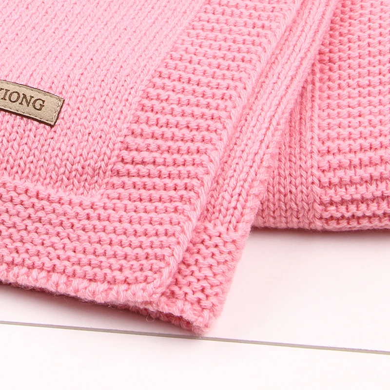 CieiK Baby Swaddle Blanket Knitted Soft Newborn Photography Wrap Children Toddler Floral Winter Bedding Stroller Linens 9575cm (17)