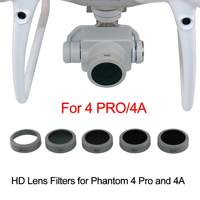 Фильтр объектива для DJI Phantom 4 Pro V2.0 усовершенствованная камера дрона UV CPL ND4 ND8 ND16
