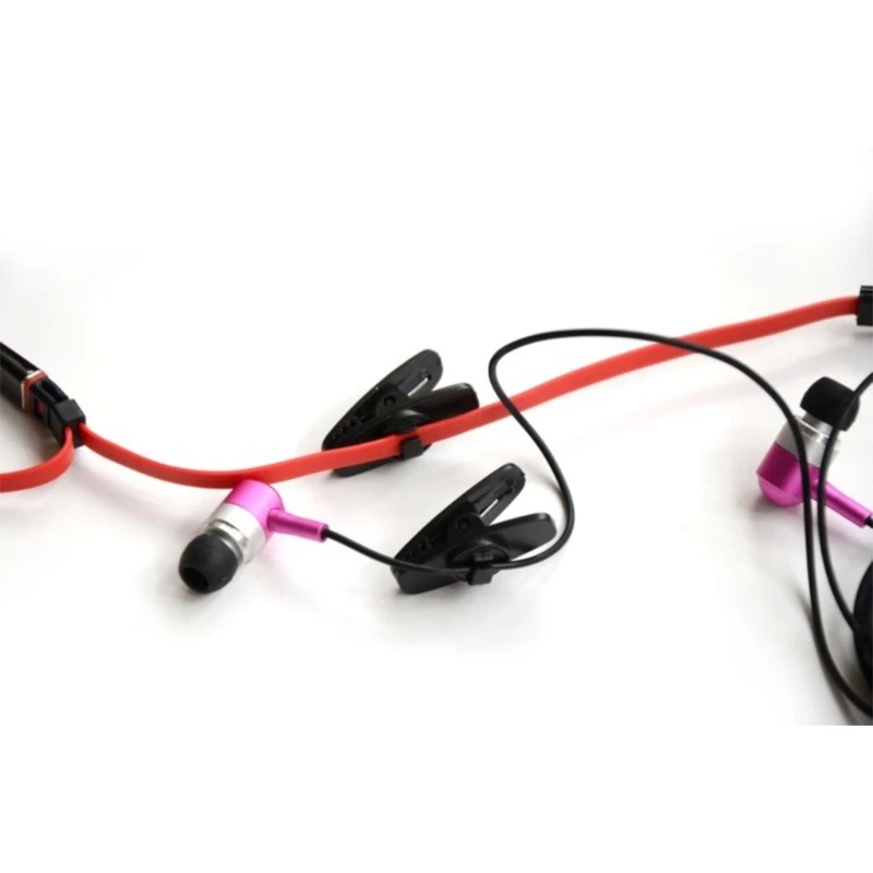 

TCAM 6Pcs/Set Headphone Earphone Cable Wire Cord Lapel Collar Clip Clamp Mount Holder-M55