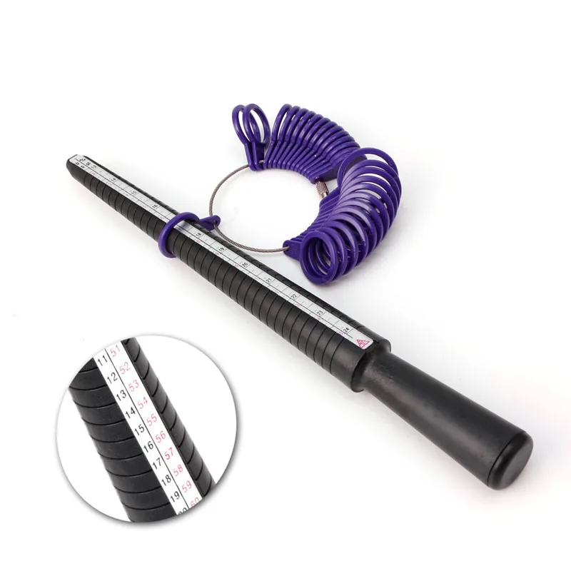 

Ring Size Mandrel Stick Finger Gauge Ring Sizer Measuring Jewelry Tool