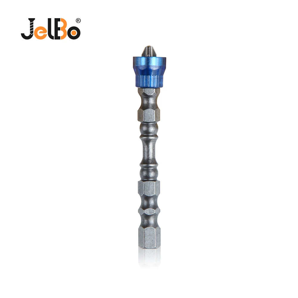 

Jelbo Blue 65MM Single Head Cross Magnetic Ring Bit Electric Screw Driver Set S2 Steel Screwdriver Bit Power Tool