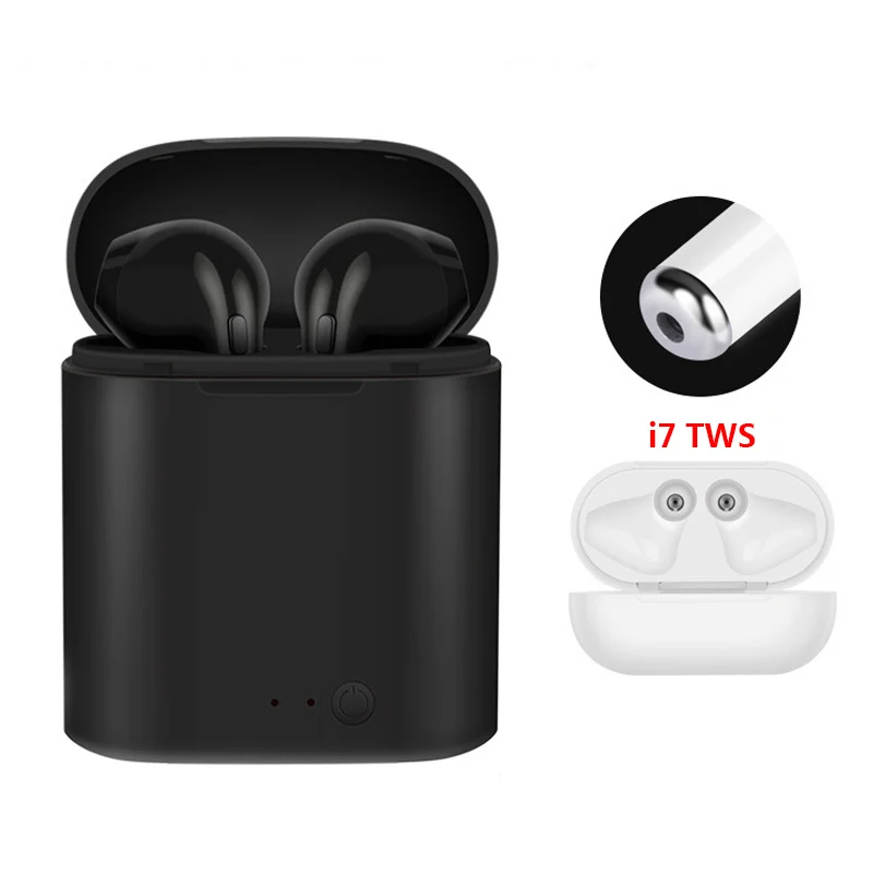 TWS I7 Wireless Earphones Bluetooth 4.2 Earbuds Sports Mini Binaural ...