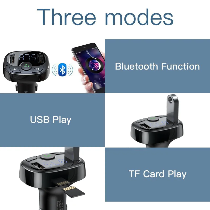 Mp3 Player Dual Usb Car Phone Charger 