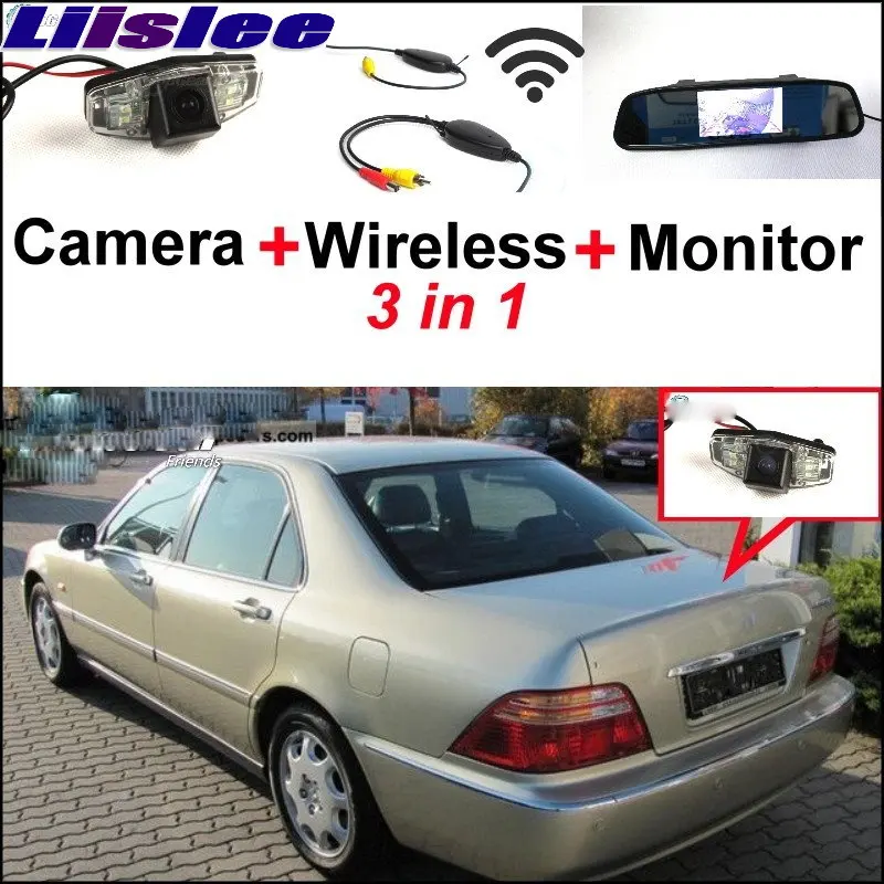 

Liislee 3 in1 Special Rear View Camera + Wireless Receiver + Mirror Monitor DIY Parking System For Honda Legend Ridgeline