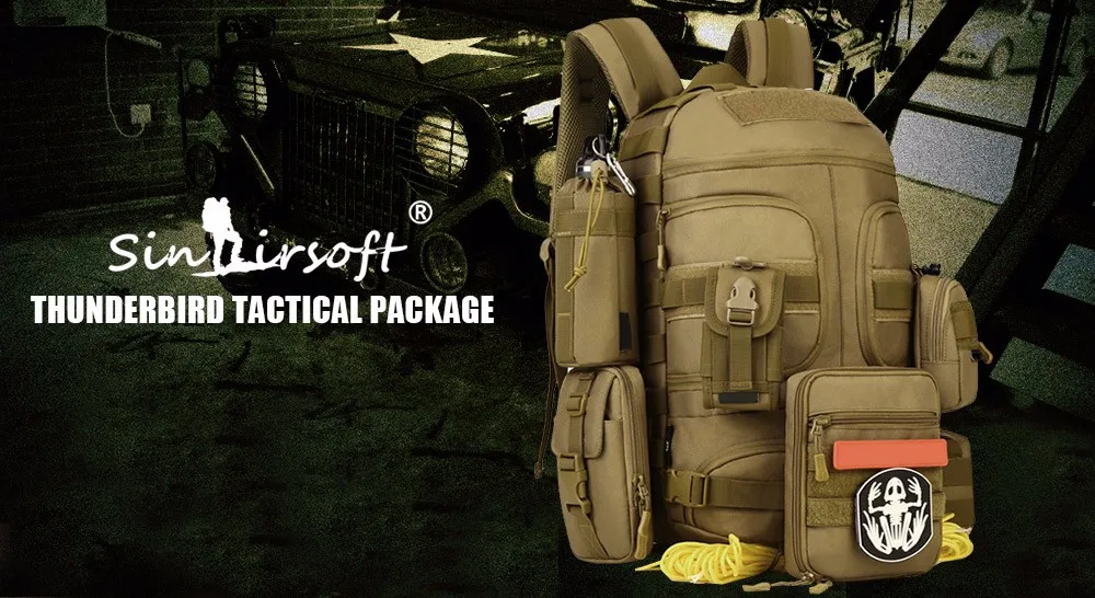 Sinairsoft 35L нейлон тактический рюкзак Для мужчин Водонепроницаемый 14 дюймов ноутбука Дышащий Путешествия Вышивка Крестом Пакет Кемпинг Камера сумка