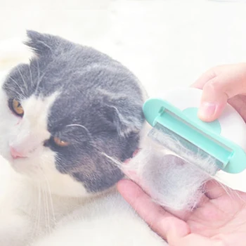 

Pet Grooming Shedding Brush for Dog Cat Hair Mini 2 in 1 Deshedding Massage Comb TB Sale