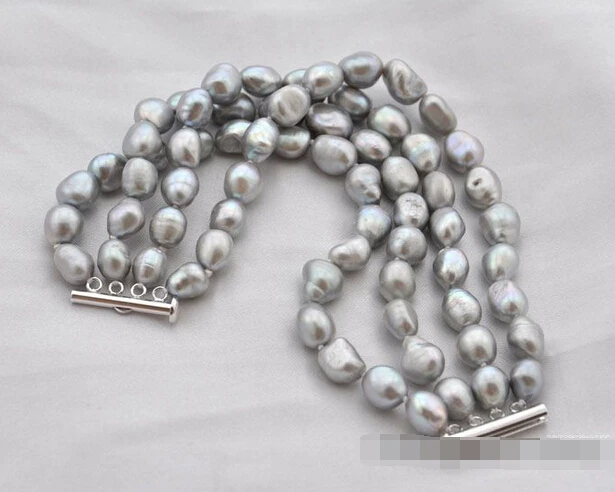 

Hot sell ->@@ > 09382 4strands baroque gray freshwater pearl bracelet -Top quality free shipping