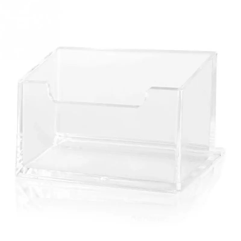 New Clear Business Cards Case Organizer Desktop Storage Box Credit Card Holder Shelf Desk Office Supply 103.5*45.5*50.5 mm |