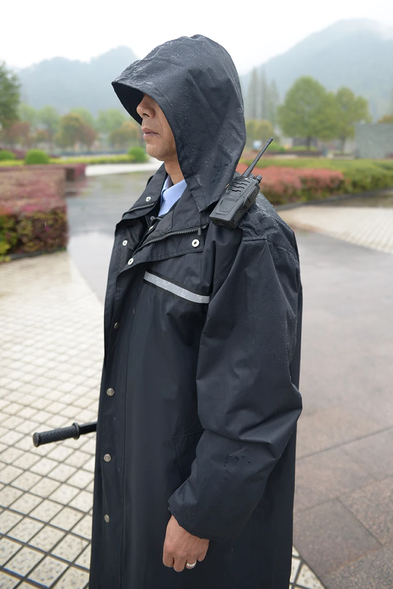 Luxury Windbreaker Poncho Long Raincoat 