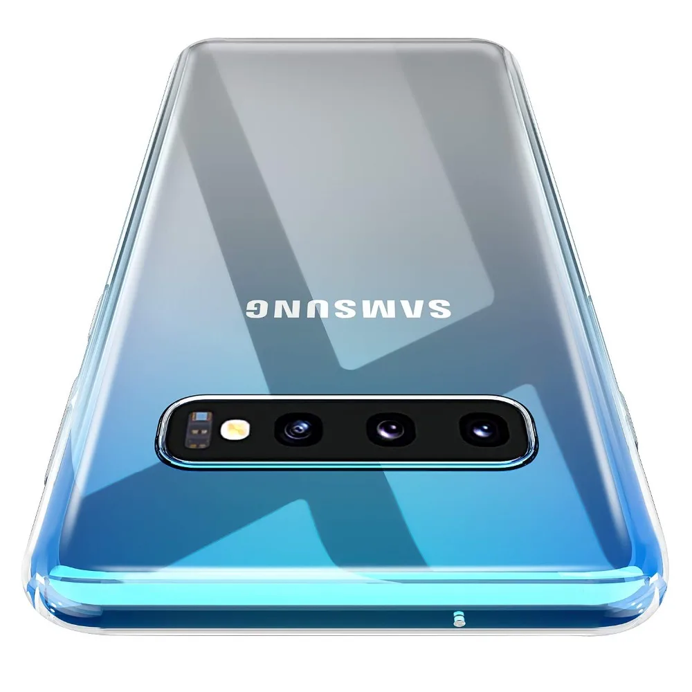 Прозрачные мягкие чехлы из ТПУ для телефонов Samsung Galaxy S5 S8 S9 S10 Plus lite S6 S7 Edge