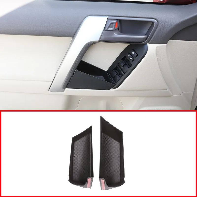

For Toyota Land Cruiser Prado FJ150 150 2018 Year Plastic Car Door Storage Box Phone Tray Accessories