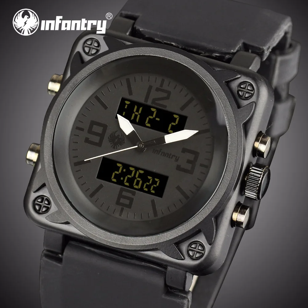 Prix pour INFANTRY Montres Hommes De Luxe Visage Carré Chronographe Aviateur Militaire Quartz-montre Bracelet En Caoutchouc Relogio Masculino Dropshipping Prix pour INFANTRY Montres Hommes De Luxe Visage Carré Chronographe Aviateur Militaire Quartz-montre Bracelet En Caoutchouc Relogio Masculino Dropshipping