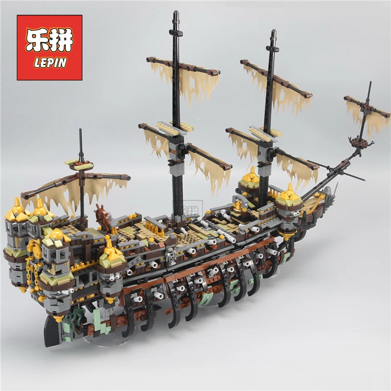 

Lepin 16042 Pirate Ship the Slient Mary Set Children Educational Building Blocks Bricks Toys Model Gift 71042 Creative Movie Kid