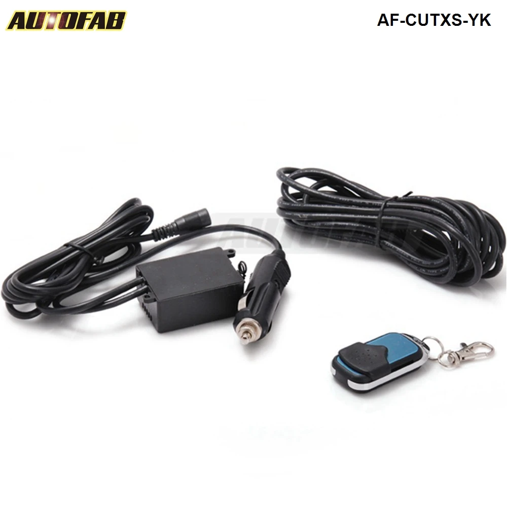AUTOFAB - Wireless Remote 12ft Wiring Harness For Exhaust Muffler electric Cutout System AF-CUTXS-YK