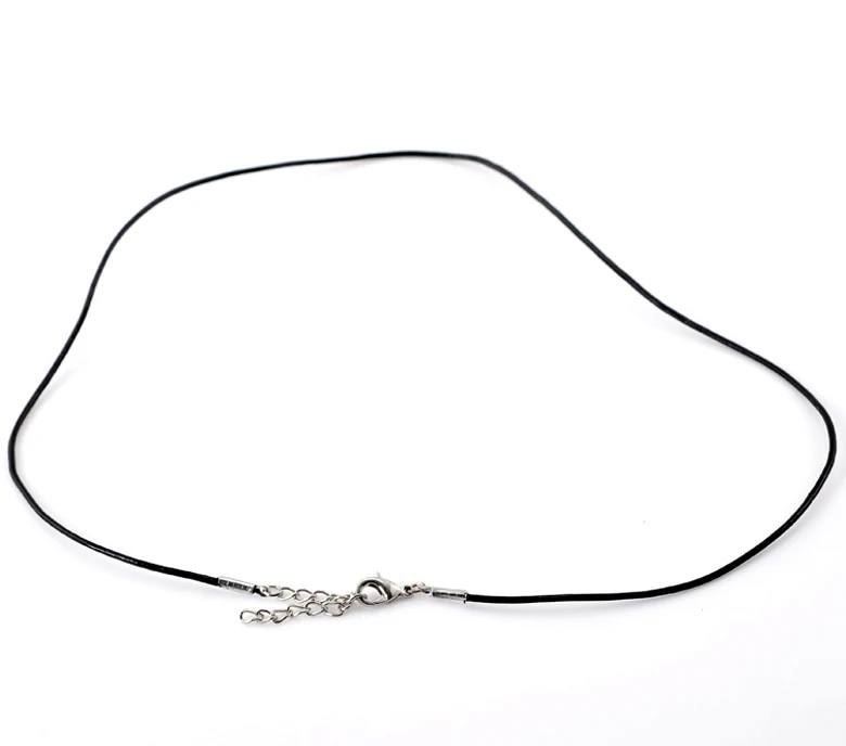 

DoreenBeads Cowhide Leather Necklace Black 48.0cm(18 7/8")long,1 Piece