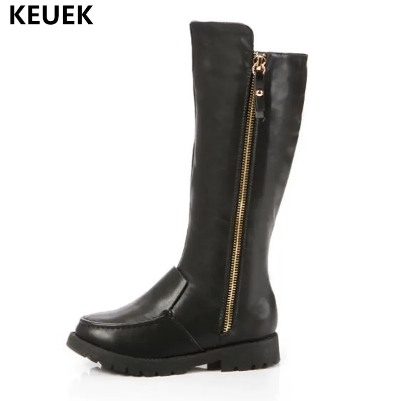 2018 Winter Children Boots Girls With Plush Genuine Leather Knee-High Boots Baby Toddler Warm Shoes Kids Snow Boots Martin 041 2018 Winter Children Boots Girls With Plush Genuine Leather Knee-High Boots Baby Toddler Warm Shoes Kids Snow Boots Martin 041
