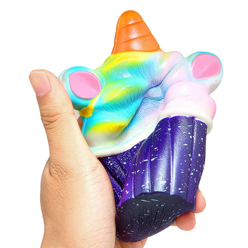 Jumbo Galaxy Красочные Единорог Мороженое Мягкий медленно поднимающийся мягкий