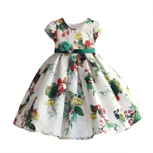 

Girls Dress Cactus Print Soft Party Holiday Performance Kids Dresses For Girls Baby Girl Summer Clothes Size 3-8T