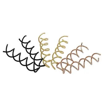 

10 Pcs Spiral Metal Hair Pins Coil Clips Non-scratch Round Tips DIY Twist Screw Decor Acessories
