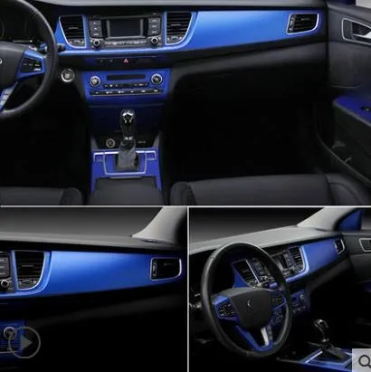 

Car interior stickers body color film center console decorative stickers carbon fiber film metal brushed ice film-100