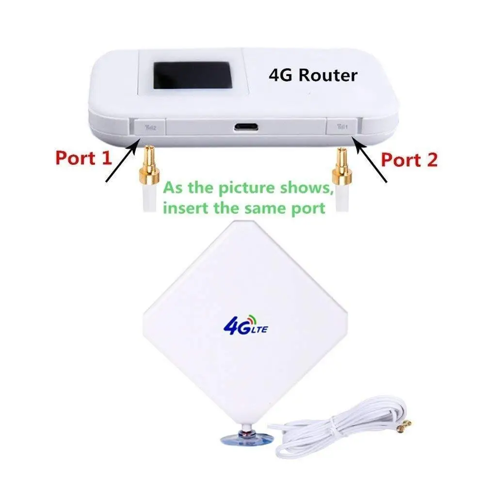 4G LTE антенна TS9, aigital35dbi двойная Mimo TS9 антенна GSM/3g с высоким коэффициентом усиления антенна усилитель сигнала с 6ft кабелем наружная антенна