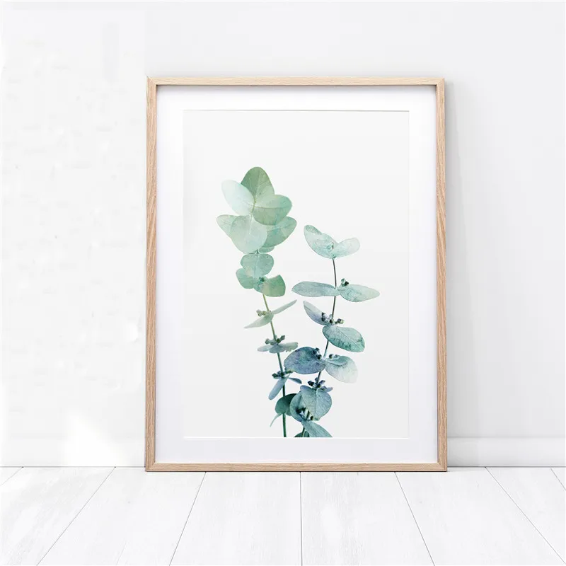 Australian Eucalyptus Leaf Print Wall Art Canvas Modern Posters and Prints Botanical Plant Painting Pictures for Living Room|Рисование и