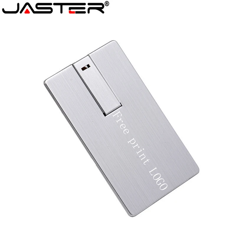 JASTER USB 2,0 usb флеш-накопитель 4 ГБ 16 ГБ 32 ГБ 64 ГБ металлическая карта памяти Флешка подарочная ручка-накопитель(более 10 шт бесплатный логотип