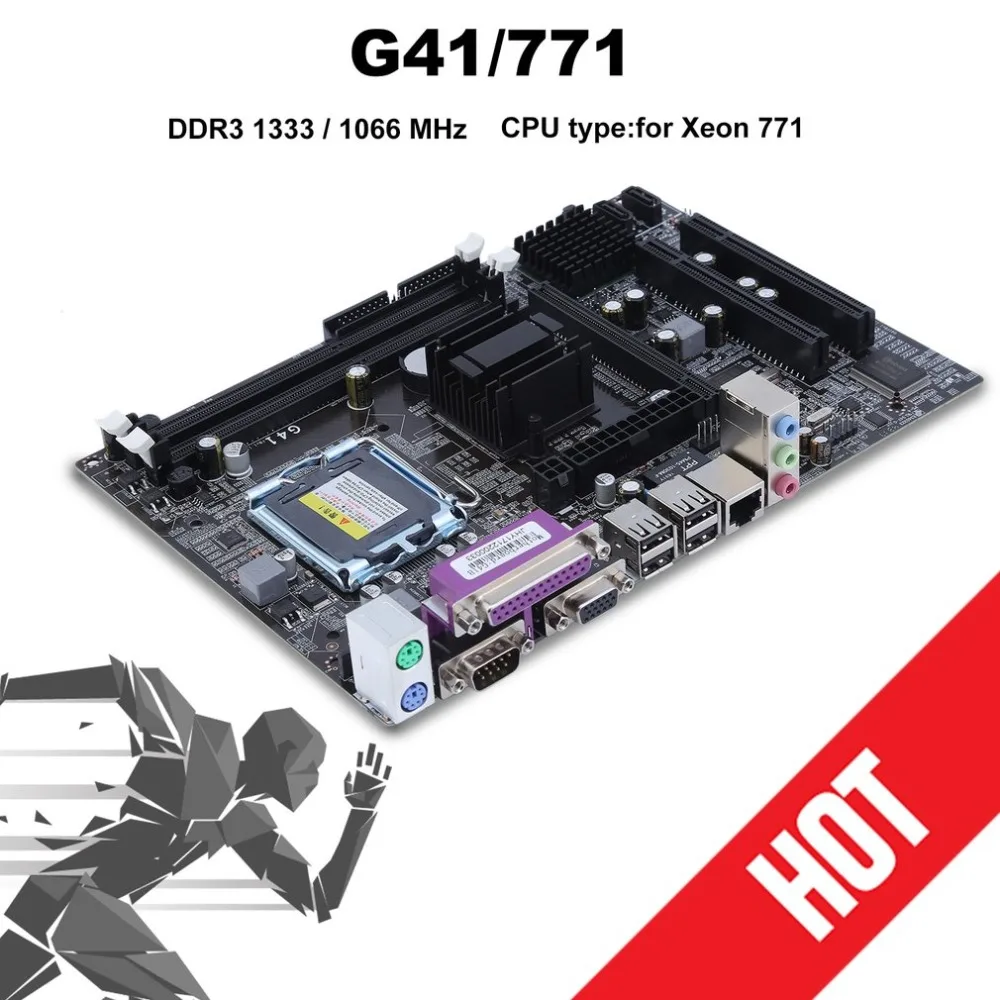 

original motherboard G41/771 boards LGA 771DDR3 for Xeon 771 cpu 8GB sada 2.0 Desktop motherboard Free shipping
