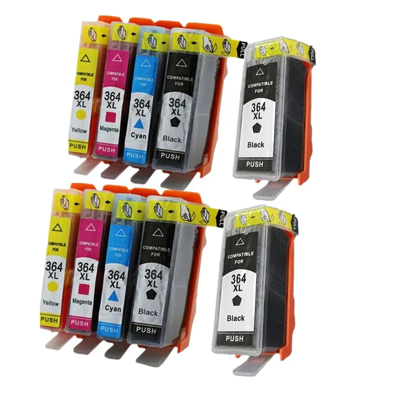 Сменные чернильные картриджи для HP364XL HP364 364XL 364 XL Photosmart e станции C510c Plus B210d Officejet 4620 принтера - Цвет: 2SET 2BK