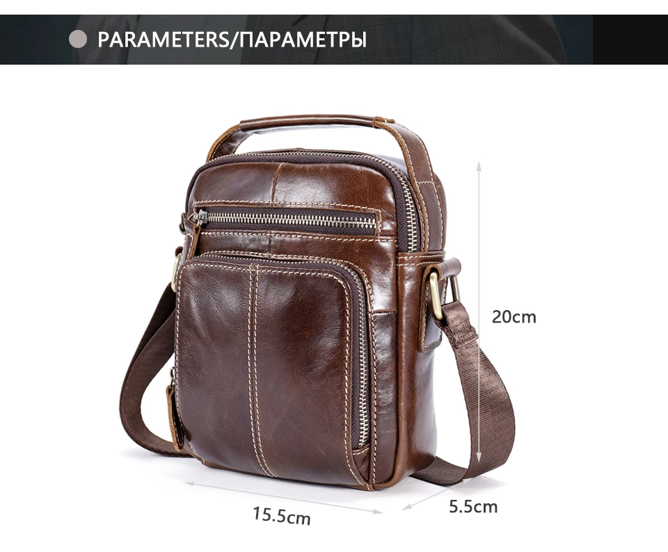 4male bag genuine leather