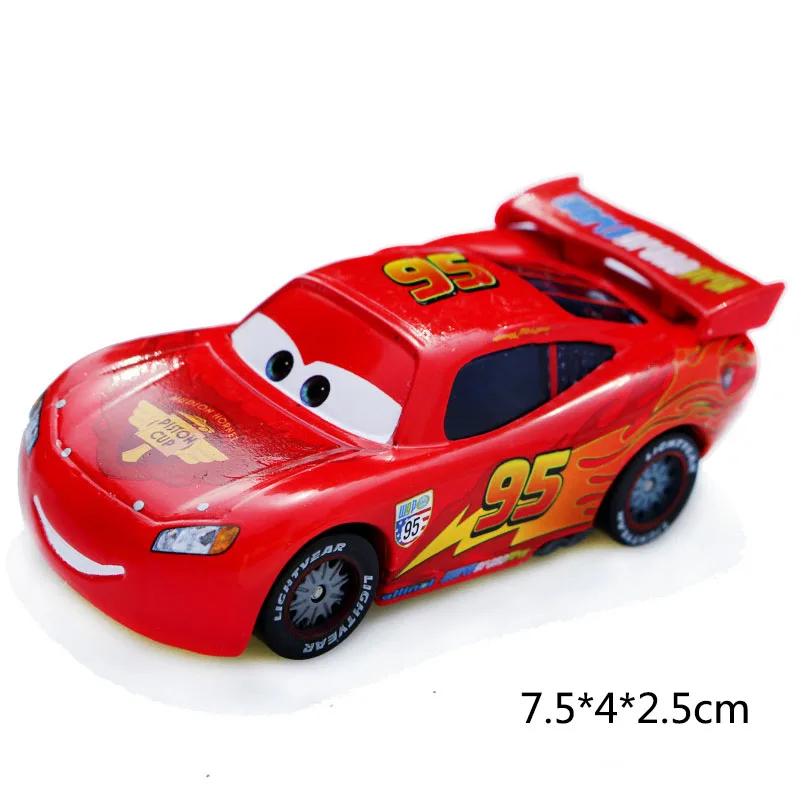 Disney Pixar Cars 2 3 Новое сказочное освещение McQueen Jackson Storm Cruz Ramirez металлическая машина модель детская Рождественская игрушка-лучший подарок - Цвет: McQueen 2.0