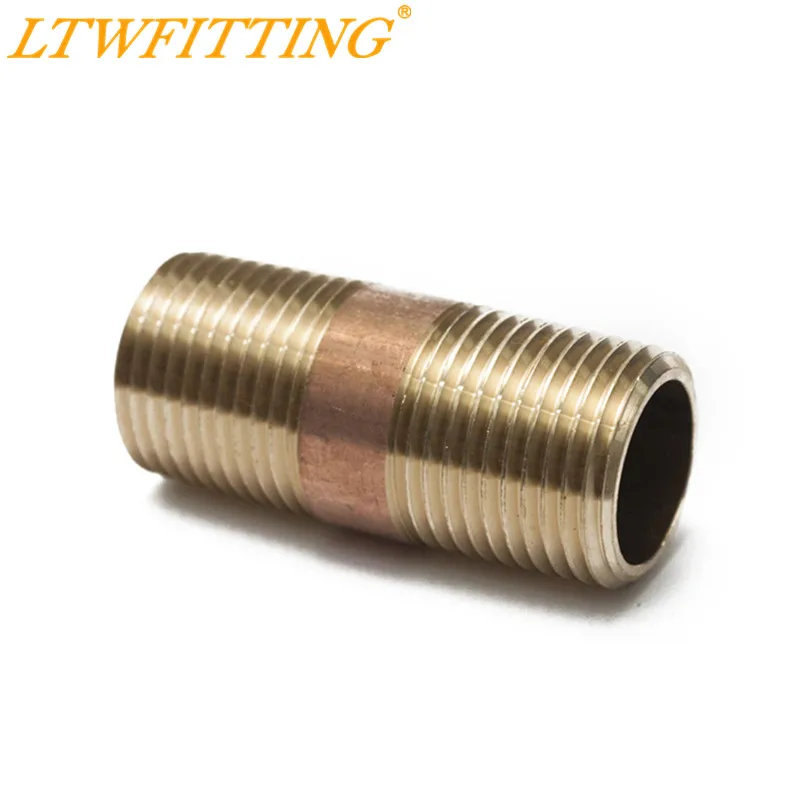 Латунная Труба LTWFITTING 2 дюйма стандартный штуцер 3/8 Мужской NPT Air Water|nipple fittings|3/8