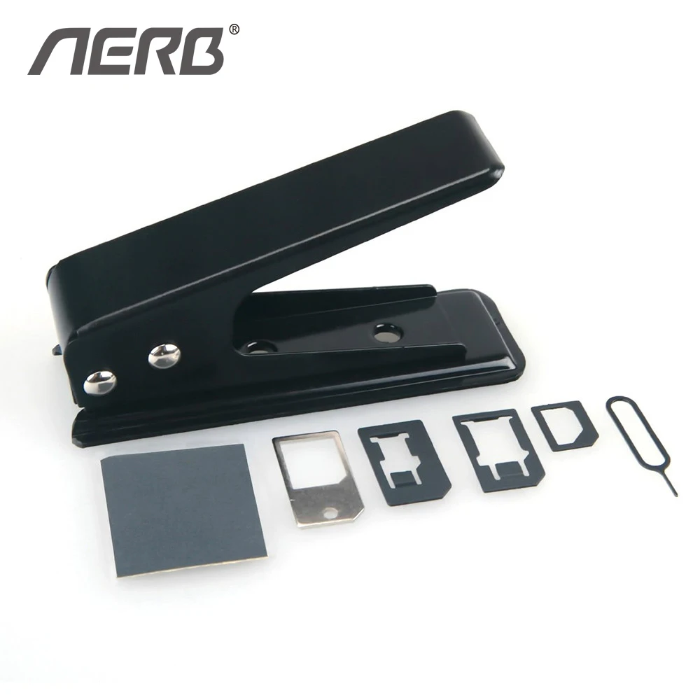 

Aerb Sim Card Adapter Luxury Sim Card Cutter Nano-Micro Nano-Standard Micro-Standard Nano Sim Adapter for Smartphone Devices