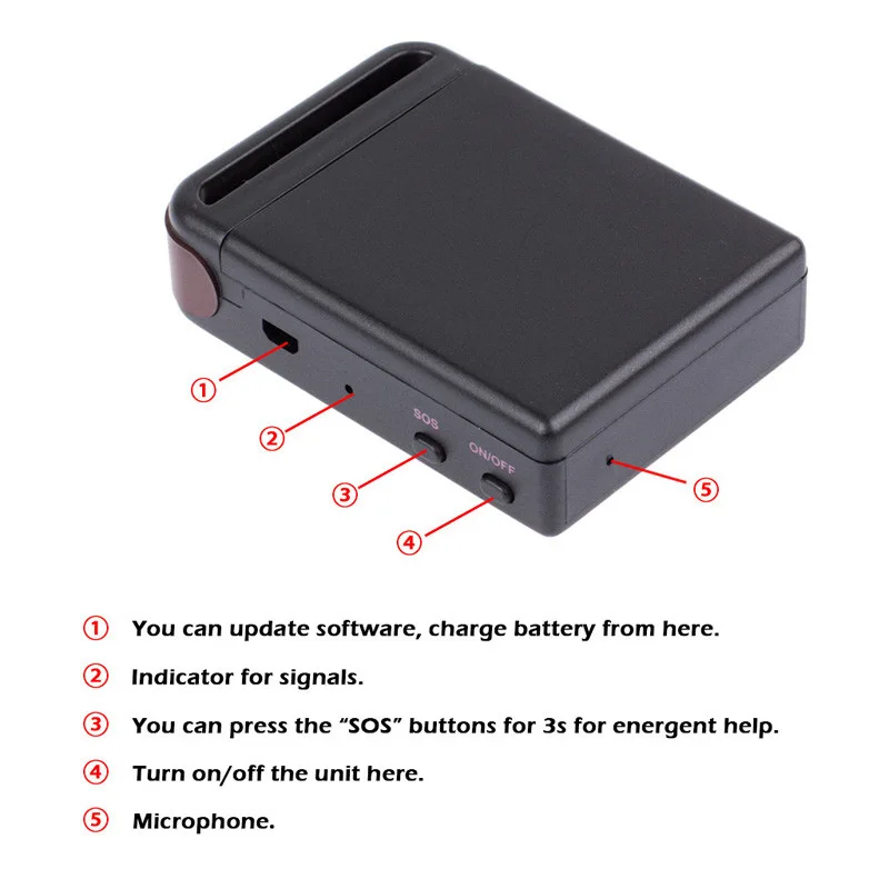 GPS трекер TK102B с поддержкой GSM GPRS в режиме реального времени|personal tracking device|car vehicle