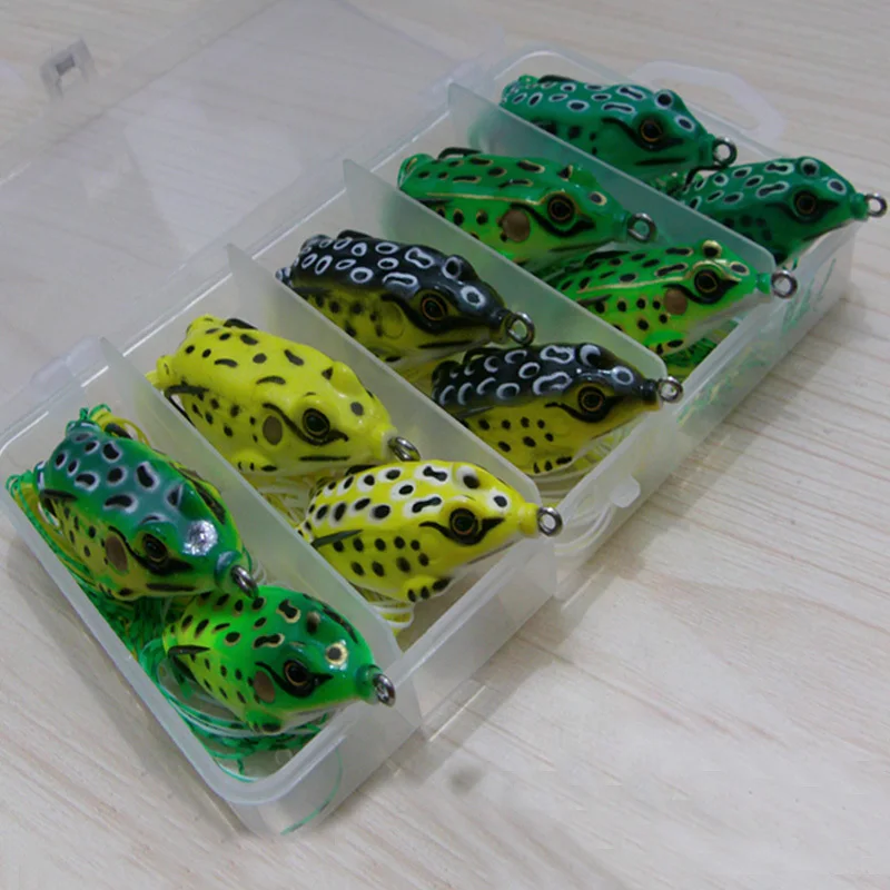 Frogs Lure Freshwater Fishing 8g 14g Floating Bait Lures Kit 10 Pieces