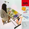 Acero inoxidable ajustable y soporte de plástico de escritorio bordado Marco de punto de cruz herramienta de artesanía de costura Kit de punto de cruz chino ► Foto 2/4