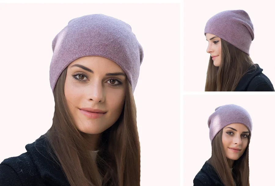 New Factory Direct Knitted Wool Caps Female Skullies Beanies Thick Casual Winter Warm Hats for Women's Hat (3)