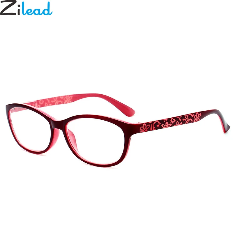 

Zilead Classical Red TR90 Reading Glasses Resin Clear Lens Anti-fatigue Presbyopic Glasses Eyewear +1.0to+4.0 For Elder Unisex