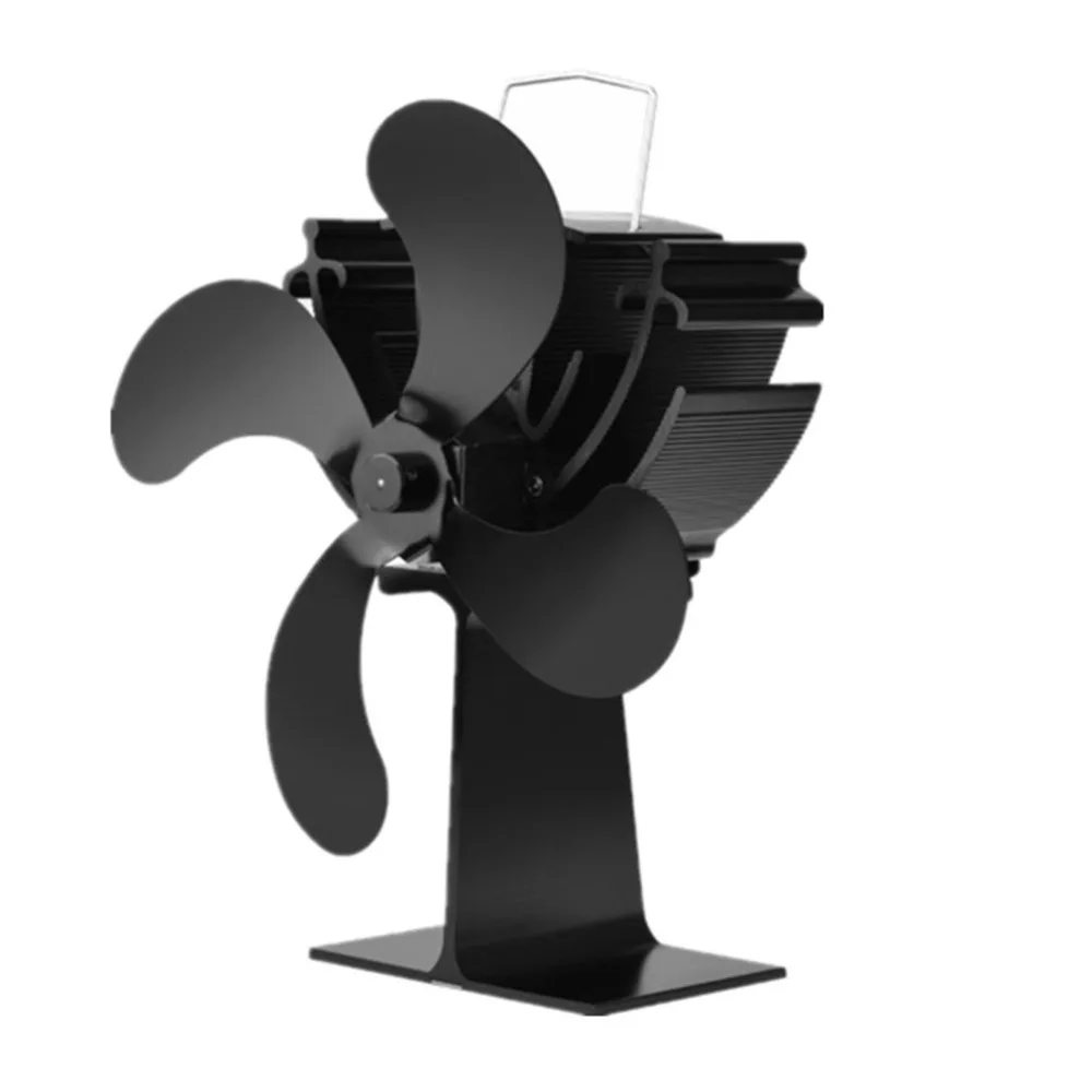 

4 Blades Heat Powered Eco Stove Top Fan Stove Eco Friendly 17% Fuel Saving for Wood/ Log Burner Fireplace