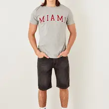 Trendyol черные мужские джинсовые шорты TMNSS19ER0003