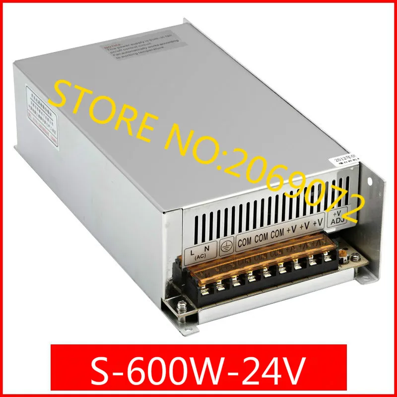 

600W 220V input Single Output Switching power supply for LED Strip light AC to DC led power supply switch S-600-24