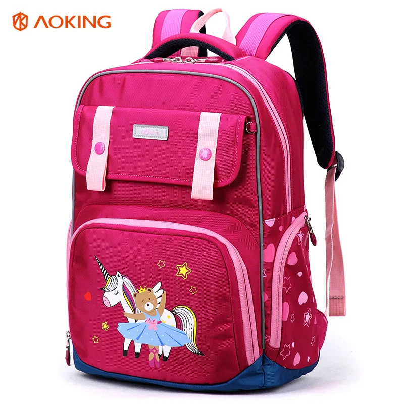 

Children's School Bags New Orthopedic Backpack For Girls 2019 Animal Printing Pattern Polyester School Backpacks Kids Satchels