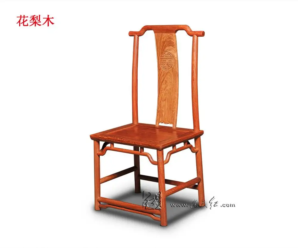 Палисандр одноногий обеденный круглый стол твердая деревянная современная мебель для гостиницы гостиная красное дерево новая классическая мода annatto - Цвет: Burma Rosewood Chair