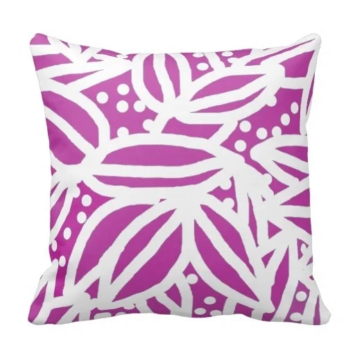 Cold Purple Tropics Decorative Throw Pillow Case (Size 20" by 20